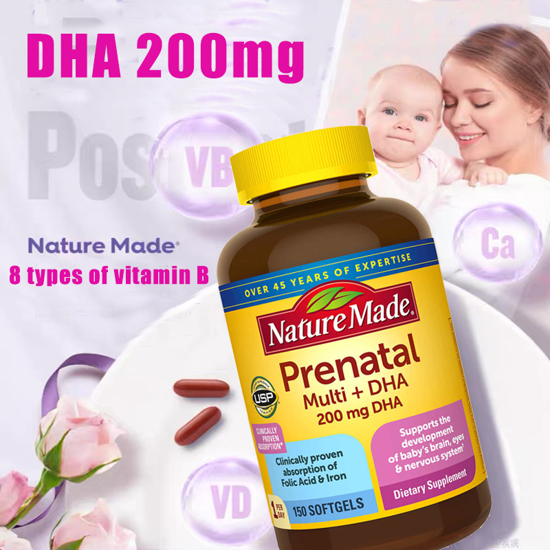 Nature Made Prenatal Multi DHA 200mg 150 Softgels Chen Imported 