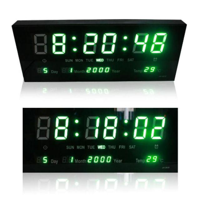 นาฬิกาดิจิตอล (JH3615) 36x15x3cm นาฬิกา ตั้งโต๊ะ LED DIGITAL CLOCK นาฬิกาแขวน นาฬิกาตั้งโต๊ะ