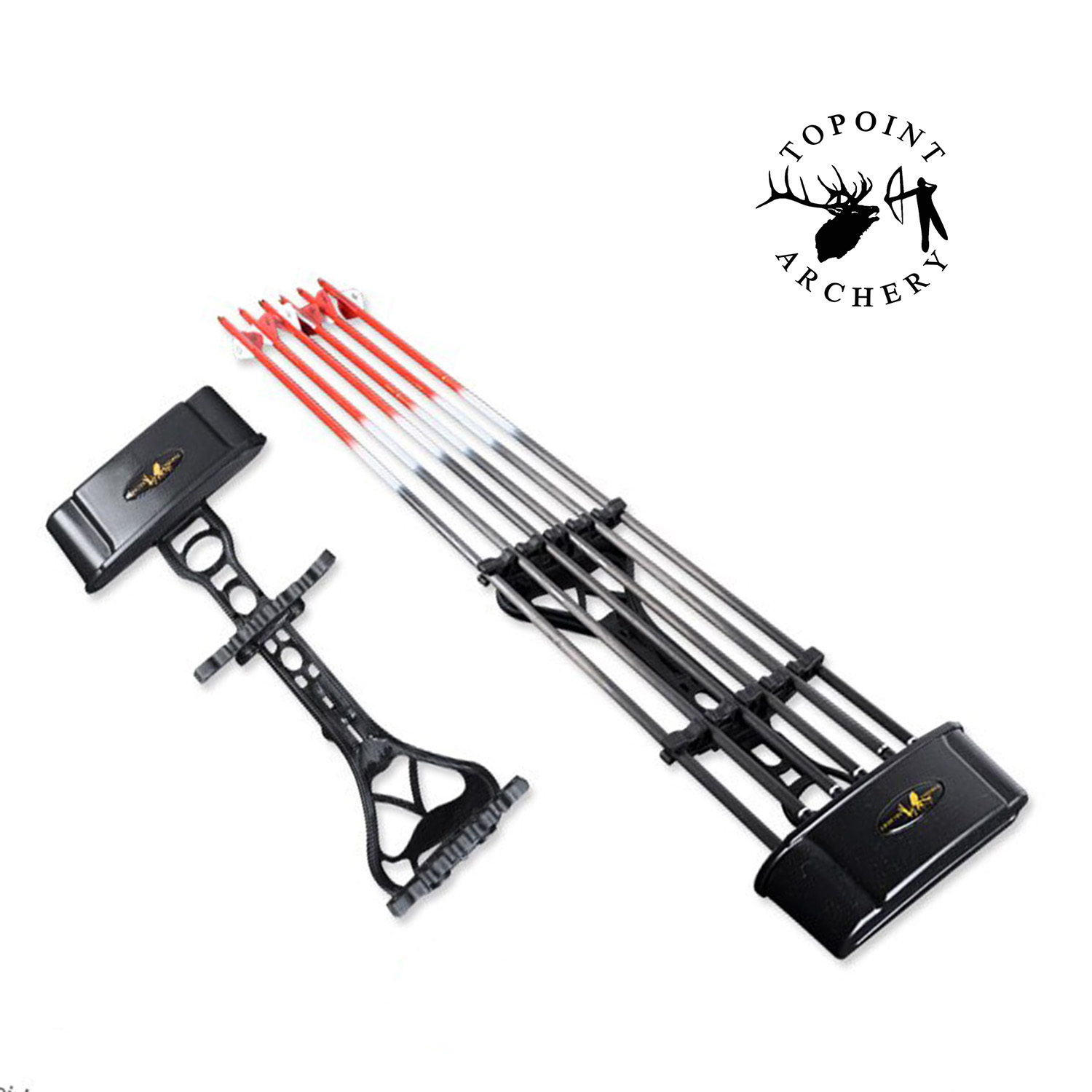 TP726 Arrow Quiver Hold 6Pcs Arrow Fully Adjust for Compound /Recurve Bow Archery Hunting Shooting