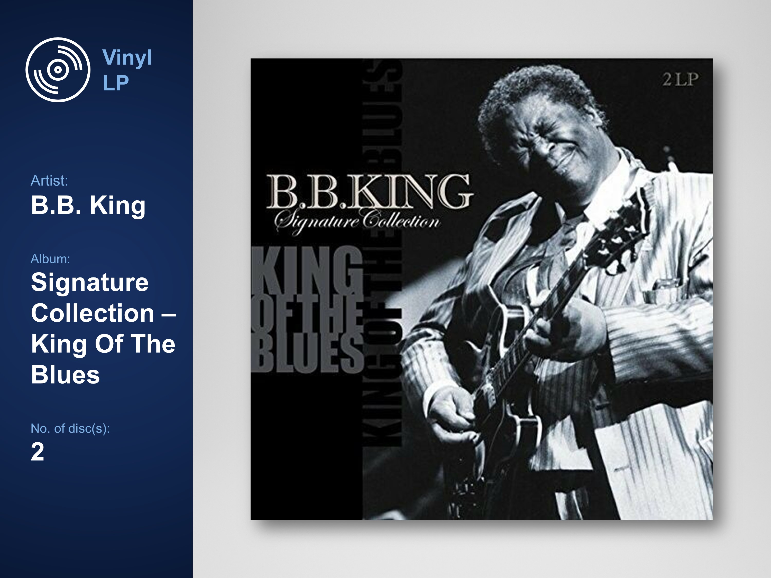[แผ่นเสียง Vinyl LP] B.B. King - Signature Collection - King Of The Blues [ใหม่และซีล SS]