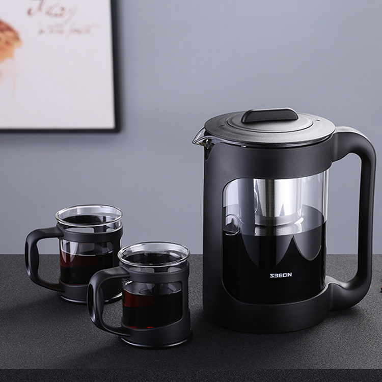 Cold Brew coffee maker 1500 ML with 2x200 cc.  Glass cups  เหยือกกาแฟสกัดเย็น 1500 มล.พร้อมแก้ว 2 ใบ ขนาด 200มล.