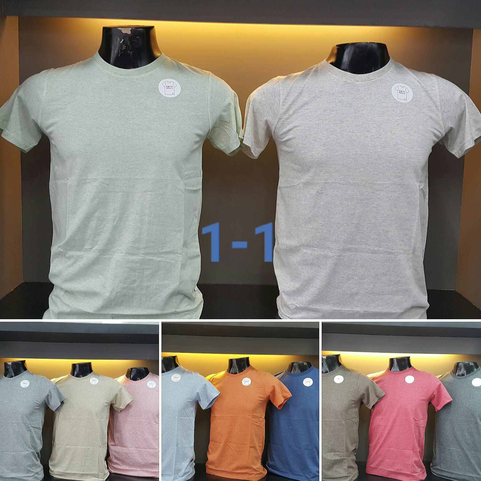 Uzem Ropa UZEM BODYSIZE no 1-150 เสื้อคอตลบแขนสั้น ผ้า cotton 100% - UZEM - ThaiPick