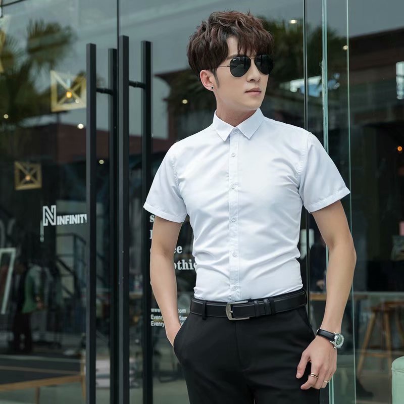 【S-5XL】6 Color Polo Shirt Men's Short Sleeved Polo Shirts Formal Tops ...