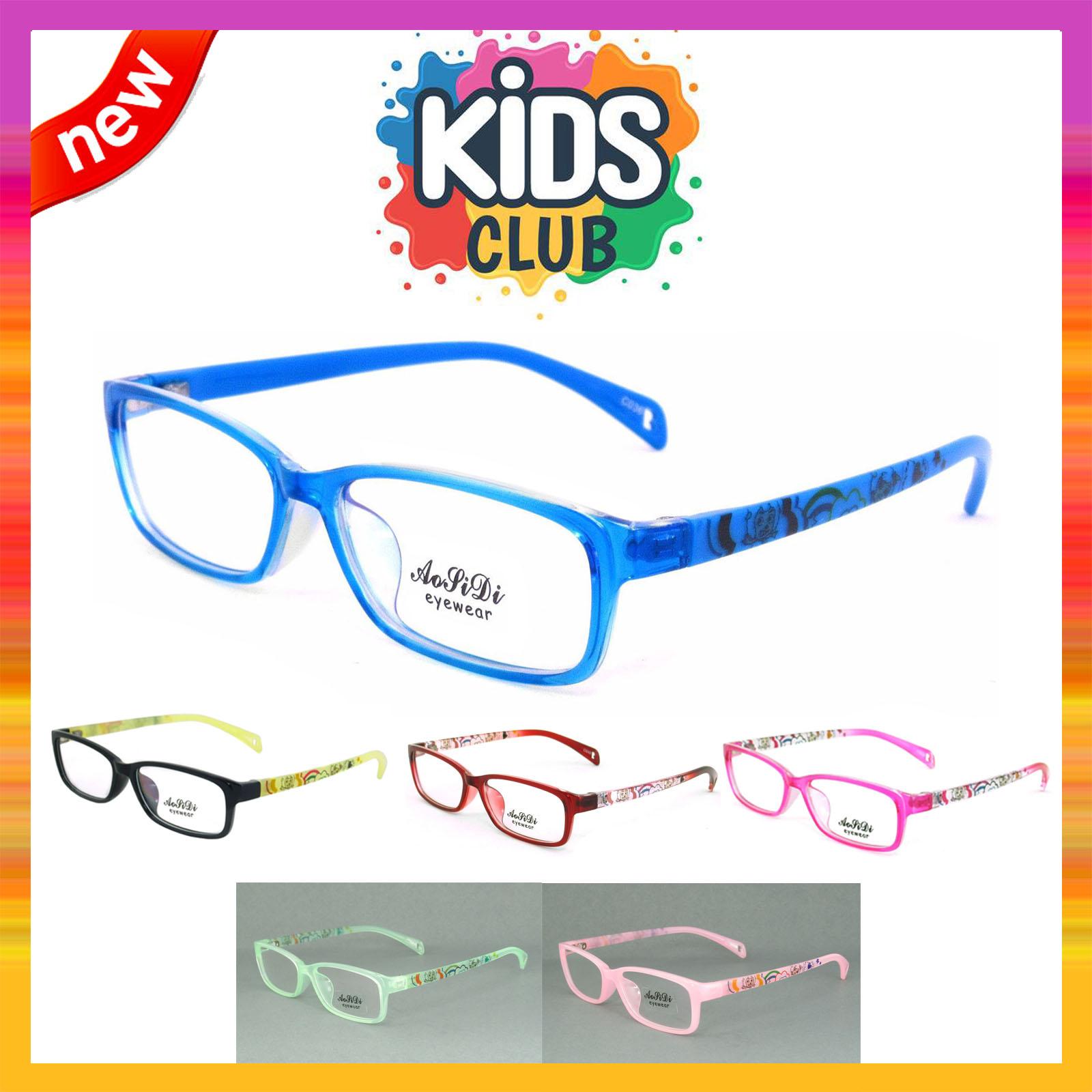 แว่นตาเกาหลีเด็ก Fashion Korea Children แว่นตาเด็ก รุ่น 1618 กรอบแว่นตาเด็ก Rectangle ทรงสี่เหลี่ยมผืนผ้า Eyeglass baby frame ( สำหรับตัดเลนส์ ) วัสดุ PC เบา ขาข้อต่อ Kid leg joints Plastic Grade A material Eyewear Top Glasses