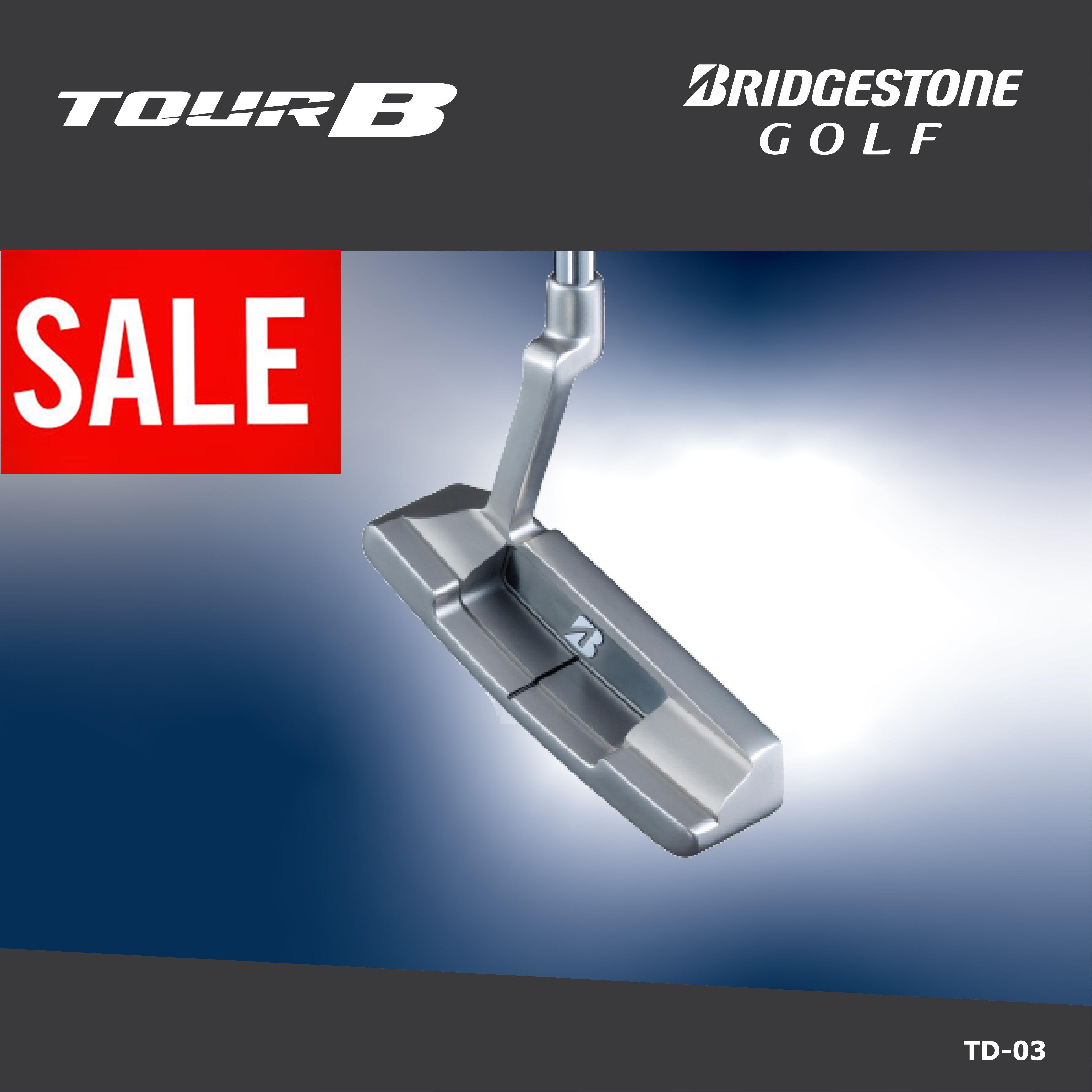 พัตเตอร์ Bridgestone golf - TD-03 (True Balance Putter) with original Steel shaft 34