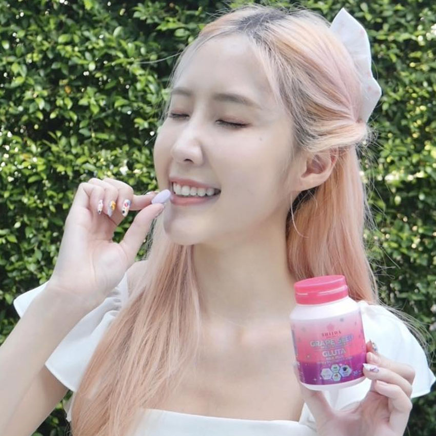 ชิดะ กลูต้า มิลล์ พลัส เกรฟซีด มัลติวิตามิน Shiida Gluta Milk Plus ...