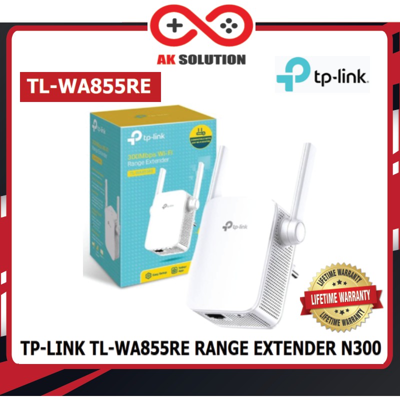 TP-Link TL-WA855RE, 300Mbps Universal Wi-Fi Range Extender (อุปกรณ์ขยายสัญญาณWi-Fi)