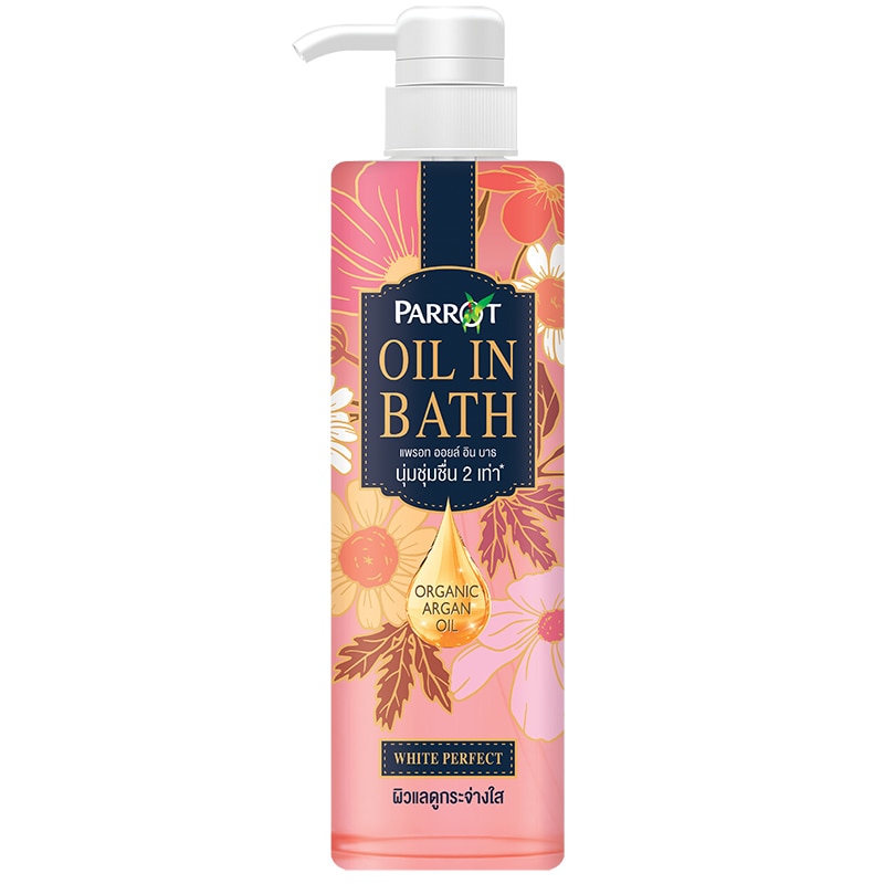 Parrot Shower Cream Natural Filler Oil In Bath White Perfect 400 Ml.แพ