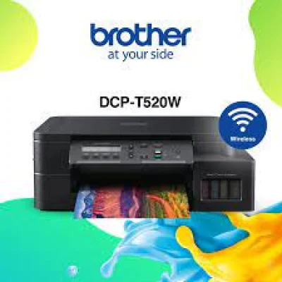 Brother เครื่องพิมพ์มัลติฟังก์ชันอิงค์แท็งก์ DCP-T520W มาพร้อมฟังก์ชันการใช้งาน 3-in-1: Print / Copy / ScanWIFI
