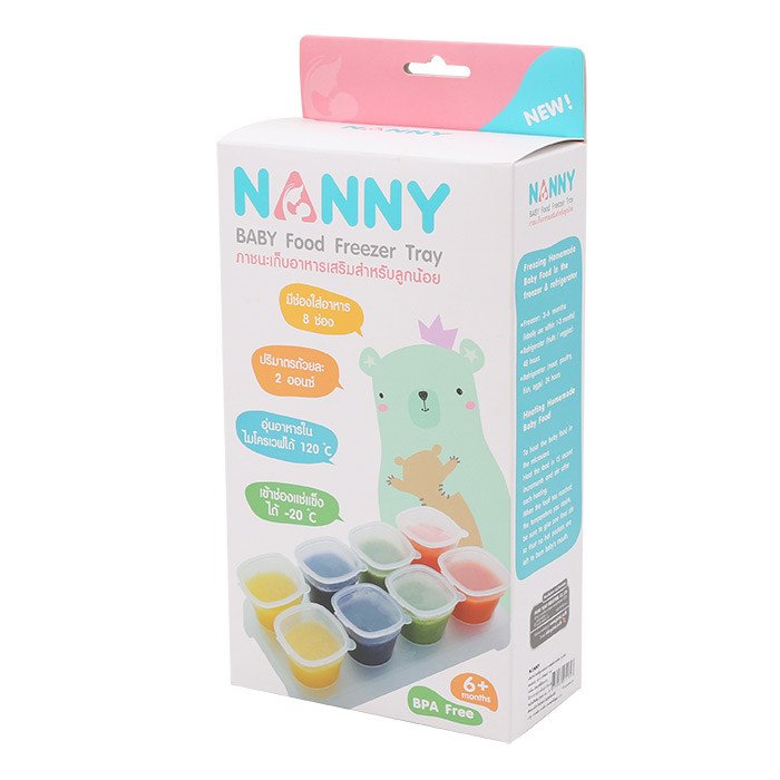 Nanny N180-C ภาชนะเก็บอาหารเสริม 2 ออนซ์