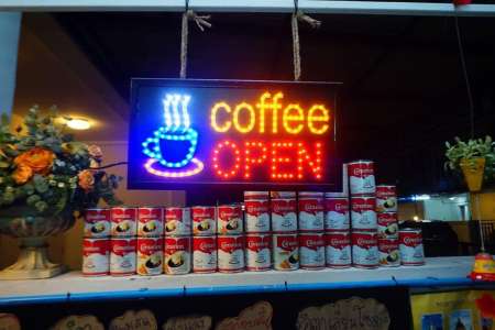 ป้ายไฟ COFFEE OPEN ร้านกาแฟ รุ่นSP05 LED SIGN ประดับตกแต่ง ป้ายแบบสำเร็จรูป