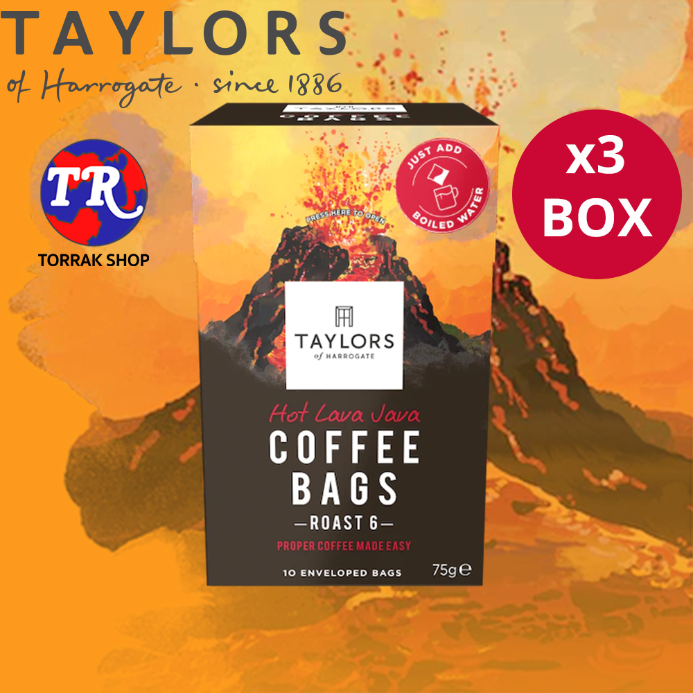 Taylors of Harrogate Coffee bags Hot Lava Java กาแฟ ซองพร้อมดื่ม คั่ว
