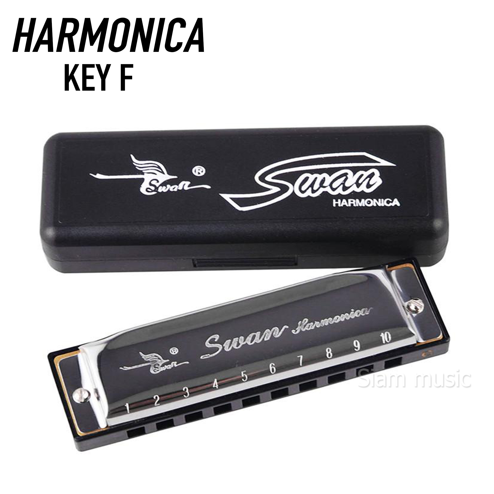 Swan Harmonica ฮาร์โมนิก้า ขนาด 10 ช่อง Lazada.co.th