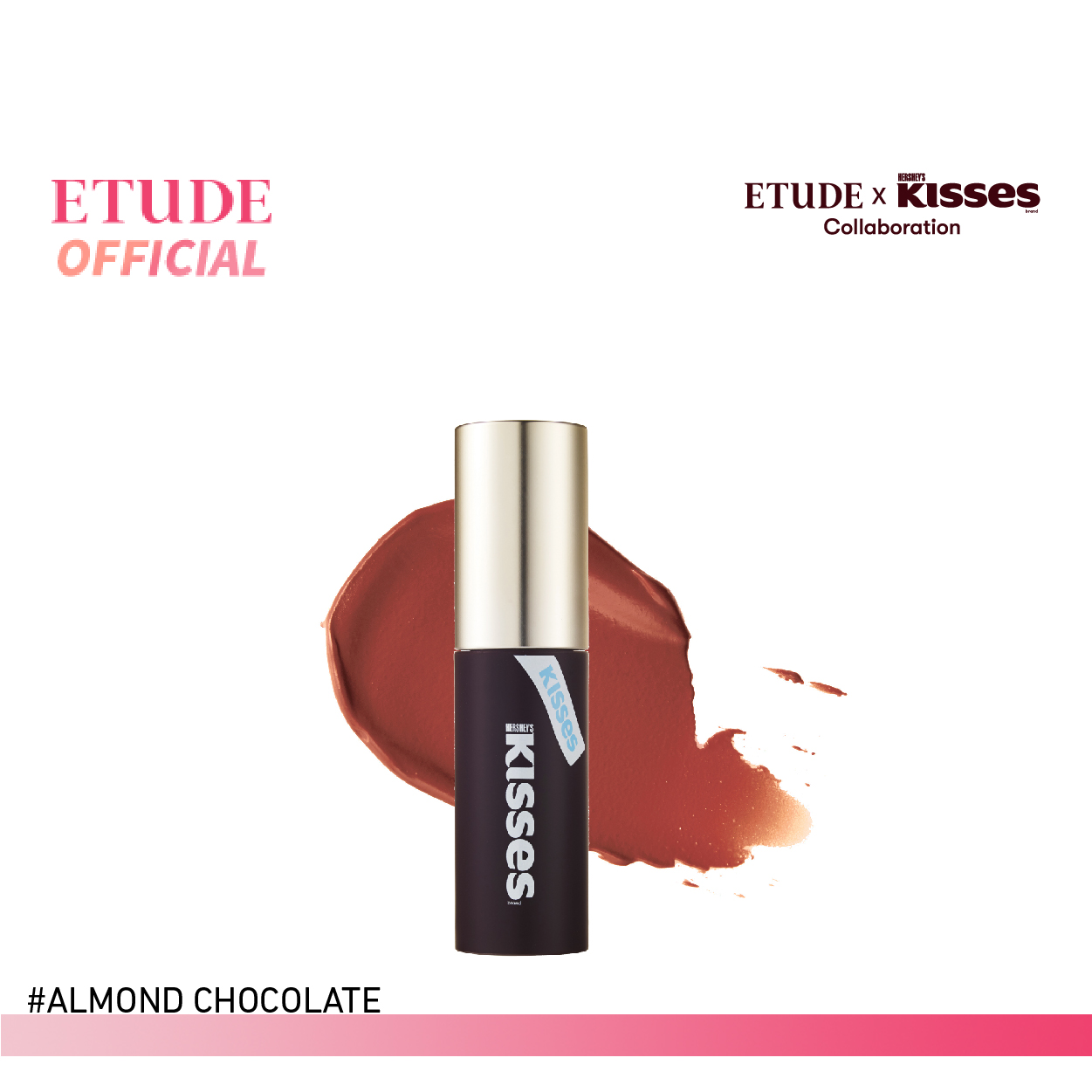 ETUDE X HERSHEY'S KISSES Choco Mousse Tint (4 g) อีทูดี้ (มูสทินท์เนื้อเนียนนุ่มกลิ่นชอคโกแลต)
