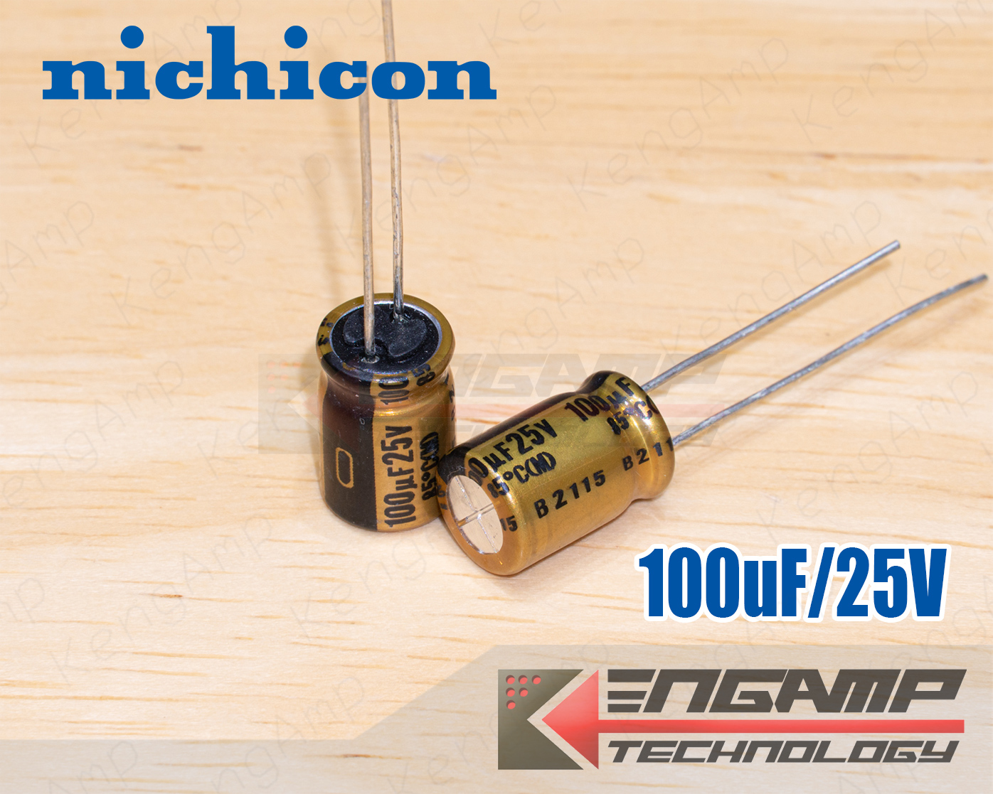 Nichicon Muse FG Fine Gold Kondensatoren 2,2uF 100V – 4 Stück, 5x11mm, Für Audio & Elektronik