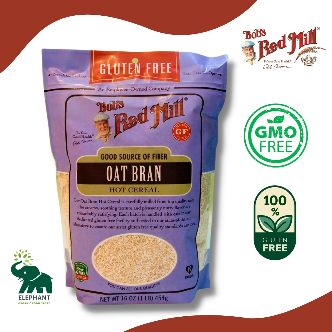 Bob's Red Mill Gluten Free Oat Bran Hot Cereal 454g (16oz) ข้าวโอ๊ต