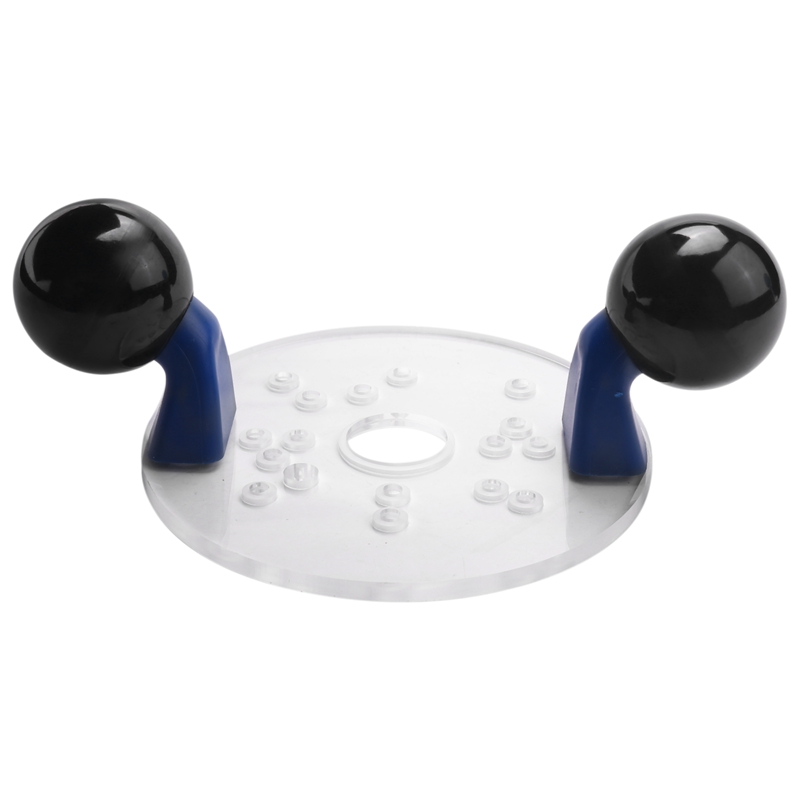 DNP613 Clear Router Sub Base For DeWalt 611 Compact Routers - Transparent Round Baseplate For Better Visibility