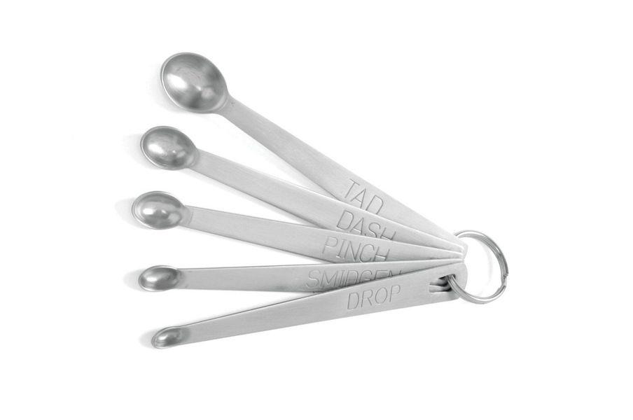 Mini Measuring Spoons - Set of 5 - Stainless Steel - ช้อนตวงมินิ - ชุด 5 ชิ้น - เหล็กกล้าไร้สนิม
