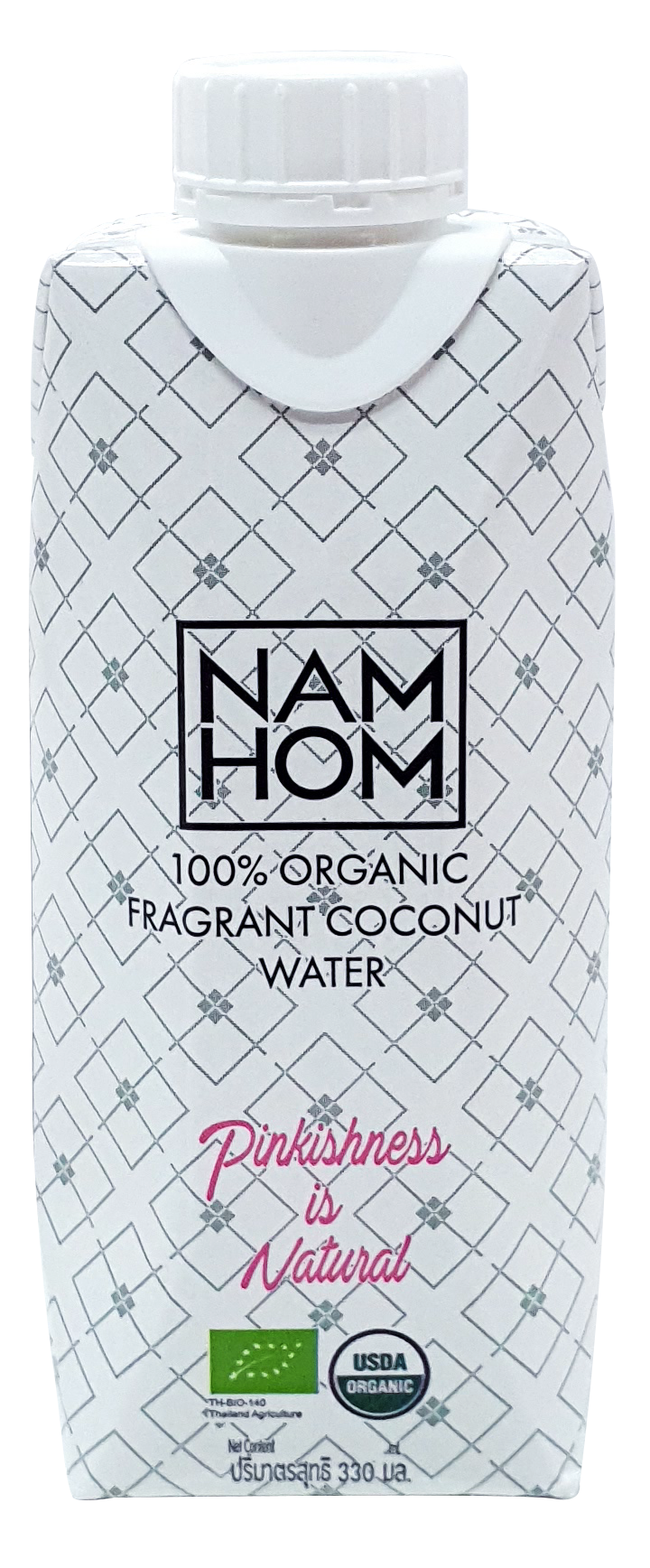 NAMHOM ORGANIC น้ำมะพร้าวน้ำหอม ออร์แกนิค 100% 1 ลัง (12 กล่อง)