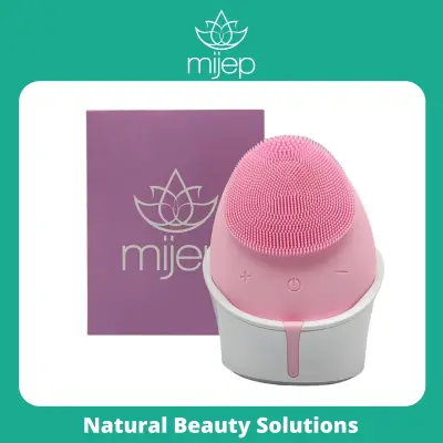 Facial Cleansing Brush (Pink) - Soft Sonic Silicone Face Massager - Waterproof with USB Rechargeable Deep Cleanse Face Wash Beauty Tool