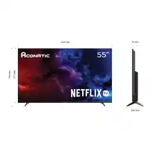 ภาพขนาดย่อของภาพหน้าปกสินค้าAconatic LED Netflix TV Smart TV สมาร์ททีวี (Netflix License) 4K UHD ขนาด 55 นิ้ว รุ่น 55US534AN (รับประกัน 3 ปี) จากร้าน Aconatic.official บน Lazada ภาพที่ 7