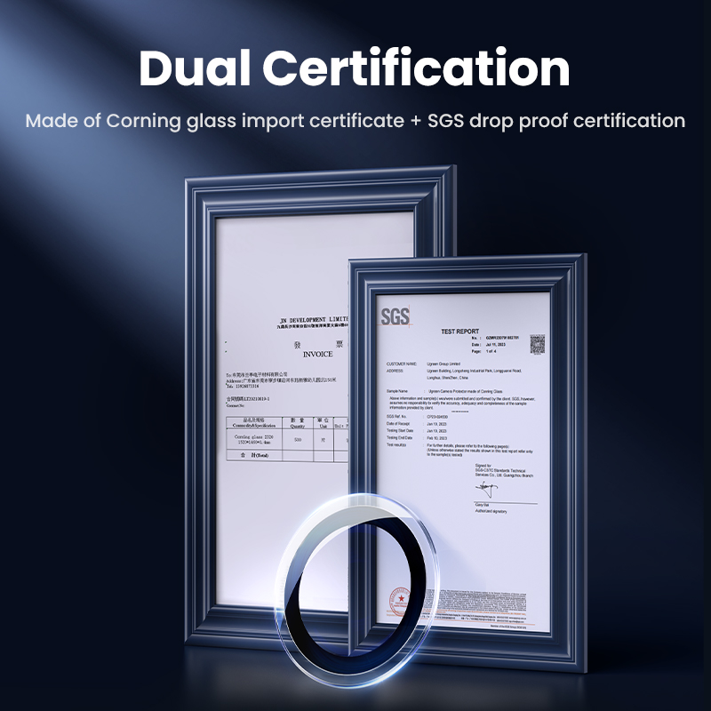 UGREEN 8K HD Corning Gorilla Glass Camera Lens Protector Tempered Glass