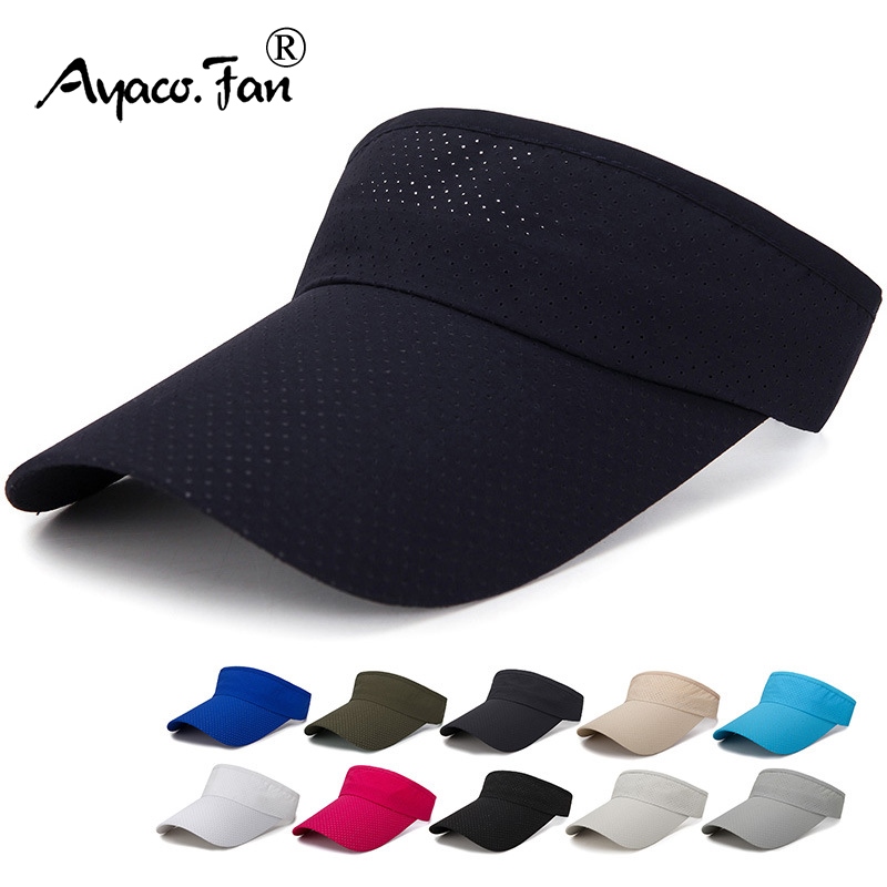 Summer Breathable Air Sun Hats Men Women Adjustable Visor UV Protection