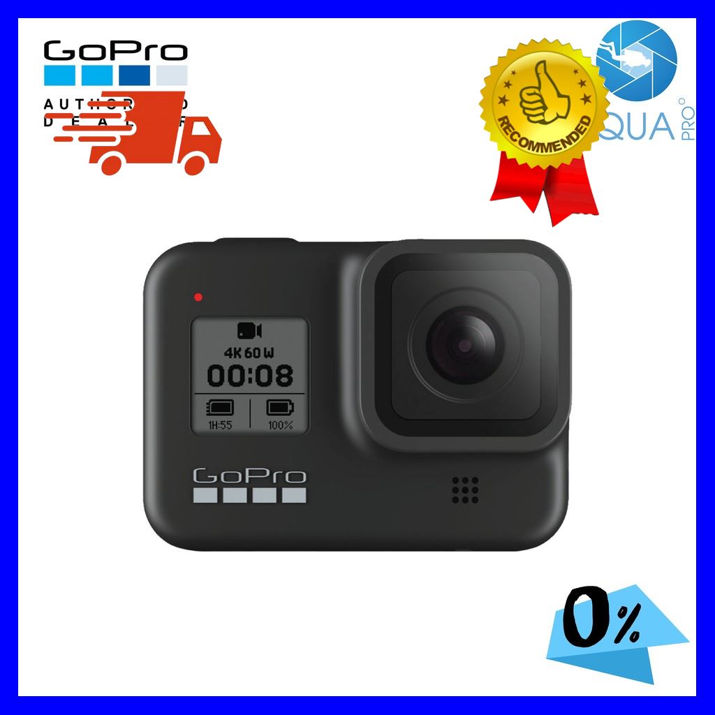 GoPro HERO 8 Black กล้องดำน้ำ กล้องใต้น้ำ 4k กล้องวิดีโอ โกโปร กล้องรุ่นใหม่ กล้อง2020 ผ่อน 0% นาน 10