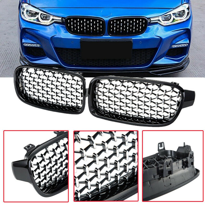 Front Grill Mesh Inserts Kit Clipin Grille Guard Mesh Grille