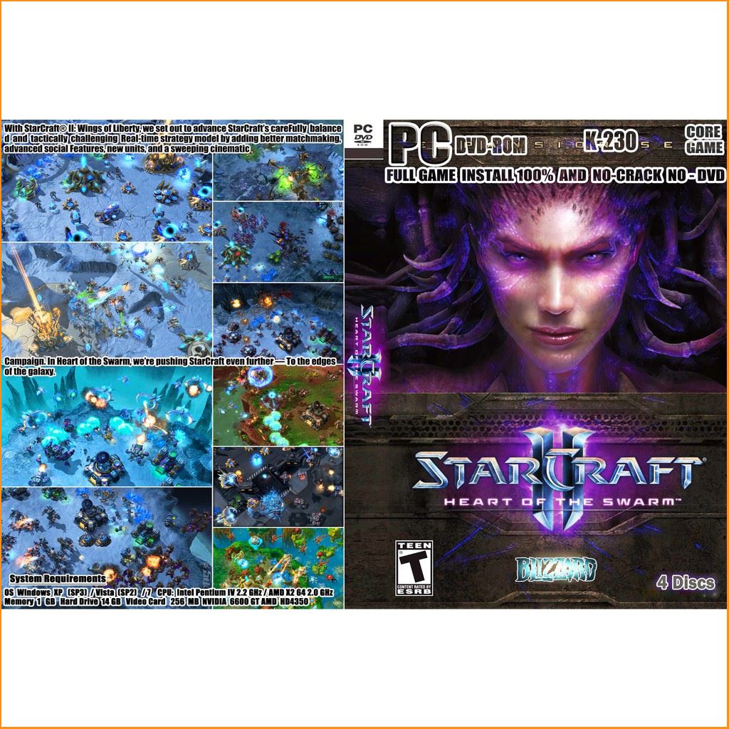 แผ่นเกมส์คอม - StarCraft 2 Heart Of The Swarm #เกมคอม #PC Game