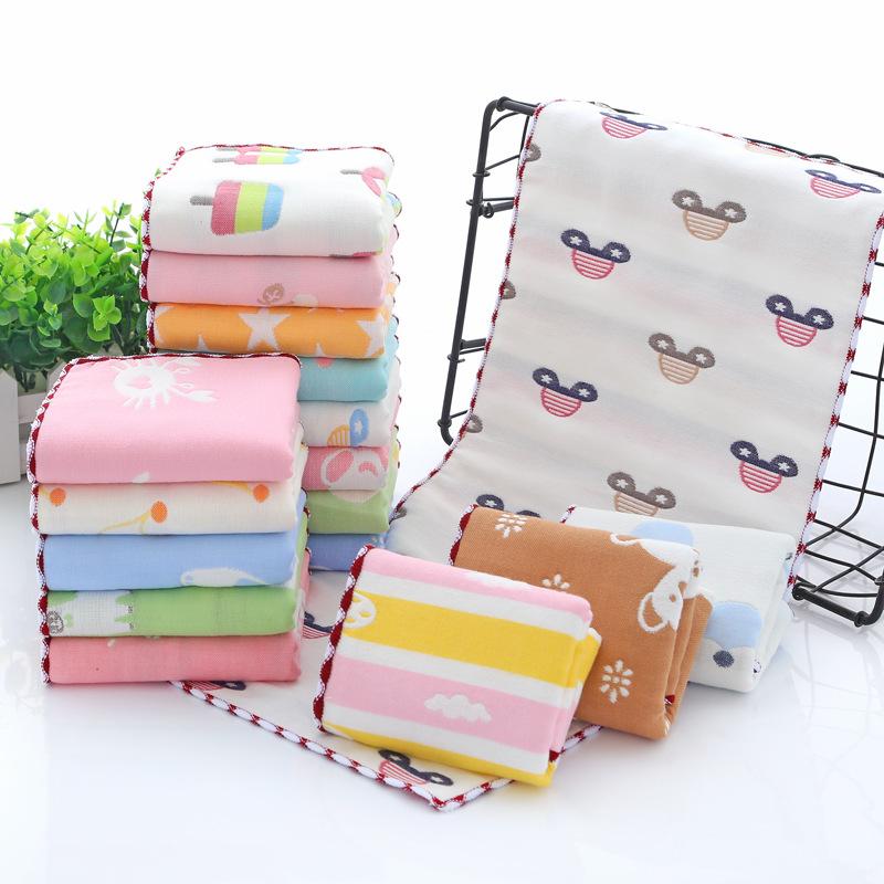 100% Cotton Mềm Hình Chữ Nhật Khăn Trẻ Em Khăn Mặt