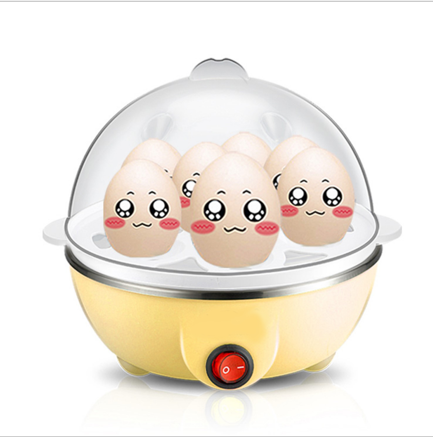 เครื่องลวกไข่  เลือกความสุขได้ ใช้งานสะดวก เสร็จใน 5 นาที ฟรี!! (เครื่องต้มไข่)