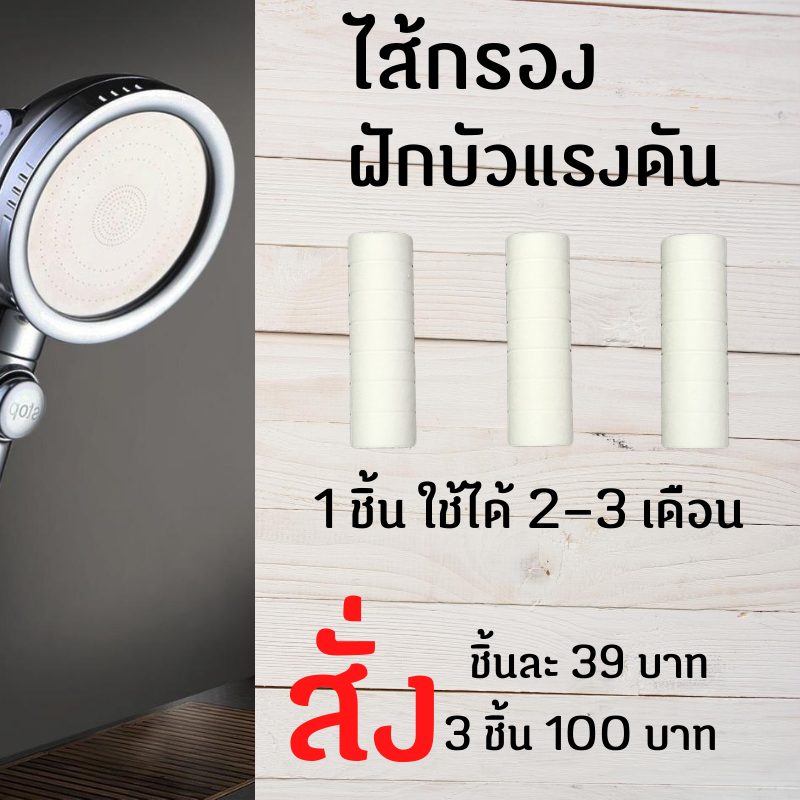 ไส้กรอกน้ำ (สำหรับฝักบัวสปาเเรงดันรุ่นมีไส้กรอง)รุ่น 4X ชิ้้นละ 39บาท 3 ชิ้น 100 บาท