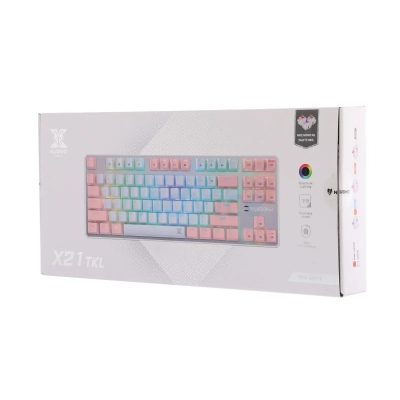 KEYBOARD NUBWO-X X21 TKL BLUE-SWITCH (Pink/White)