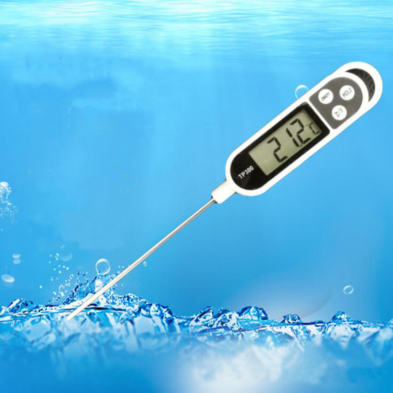 ที่วัดอุณหภูมิ อาหาร ของเหลวหรือของต่างๅ ฟรีแบตกระดุม Digital Food Thermometer ใช้งานง่าย (สีดำ)
