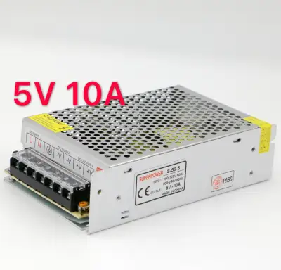5V 10A Switch Power Supply Driver Adapter LED กล่องรวมไฟกล้องวงจรปิด ไฟLED