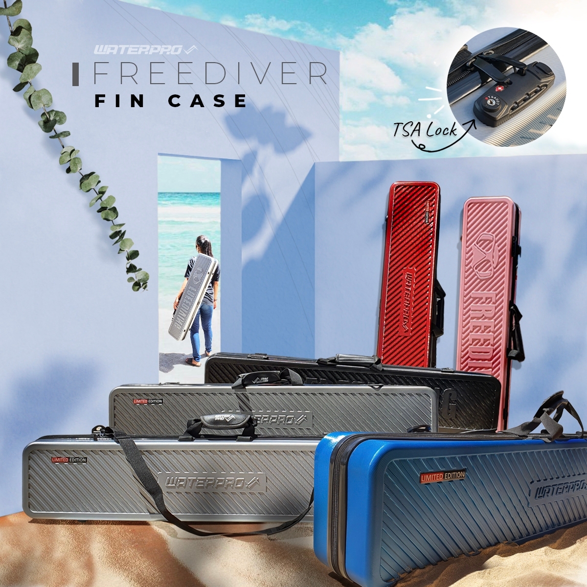 กระเป๋าใส่ฟินฟรีไดฟ์  Water Pro - Freedive Fin Case