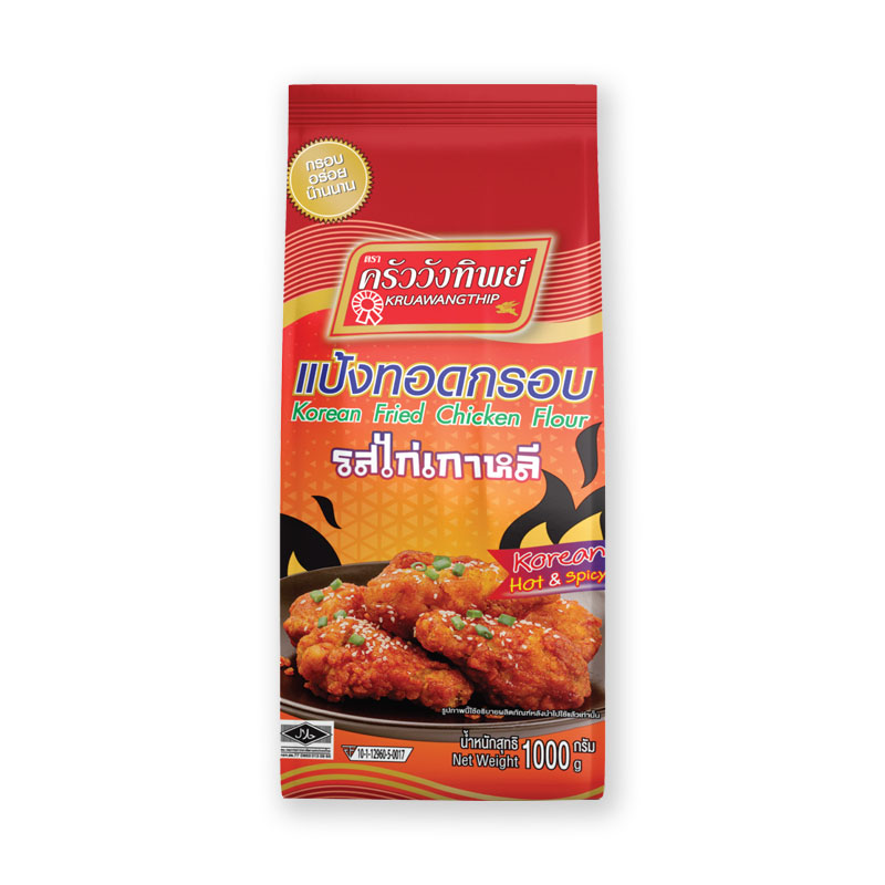 [พร้อมส่ง!!!] ครัววังทิพย์ แป้งทอดกรอบ รสไก่เกาหลี 1000 กรัม