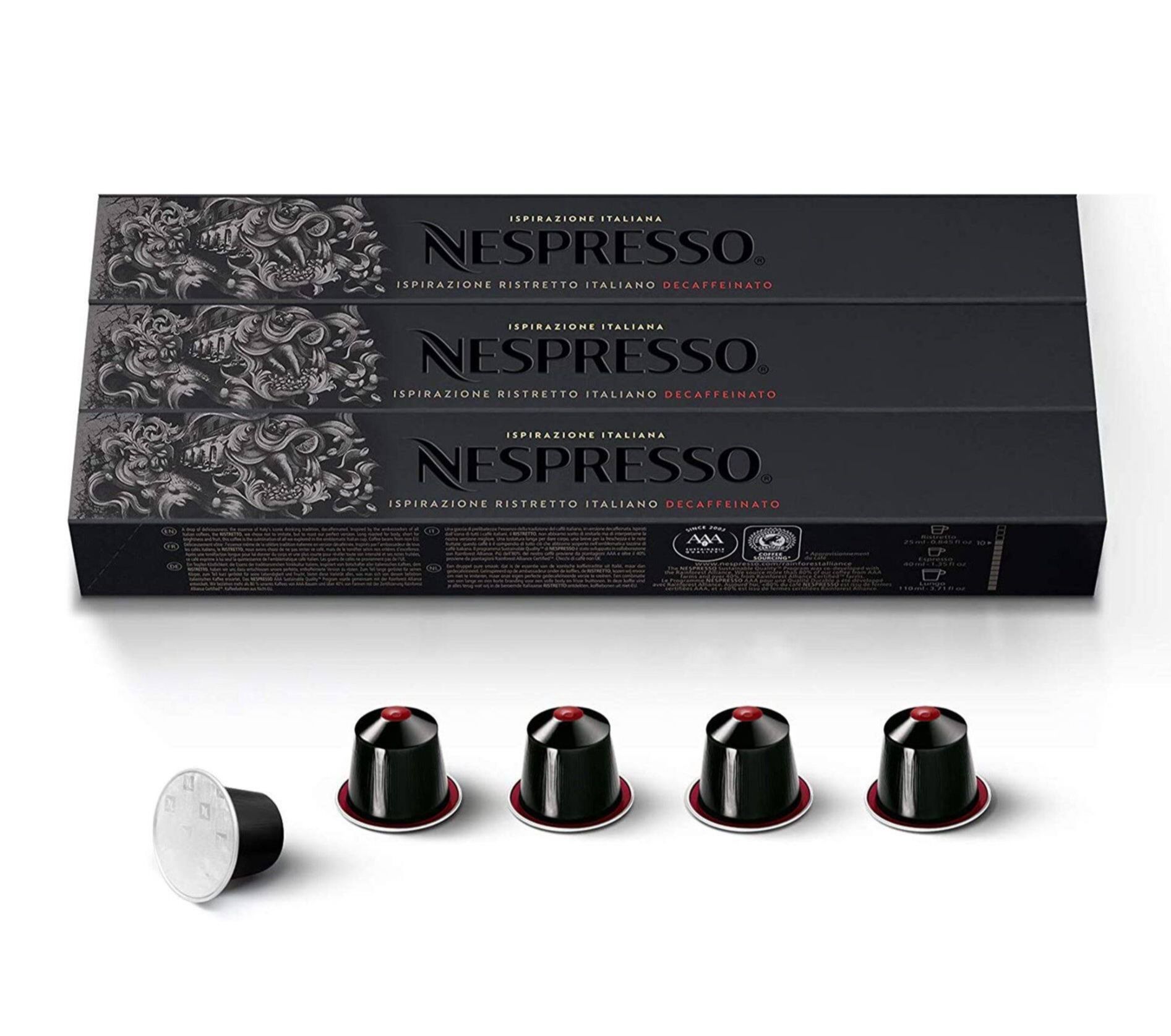 Nespresso Ristretto Decaffeinato Ground Coffee Capsule เนสเพรสโซ ริสเท