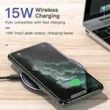 ภาพขนาดย่อของภาพหน้าปกสินค้าKUULAA ที่ชาร์จไร้สายQi เเท่นชาร์จไร้สาย 15W วัตต์ ชาร์จเร็ว สำหรับ iPhone 8 8 plus X XR 11 12 13 14 Samsung H Xiaomi Android Make sure your phone sts wireless charging จากร้าน K Flagship Store บน Lazada ภาพที่ 2