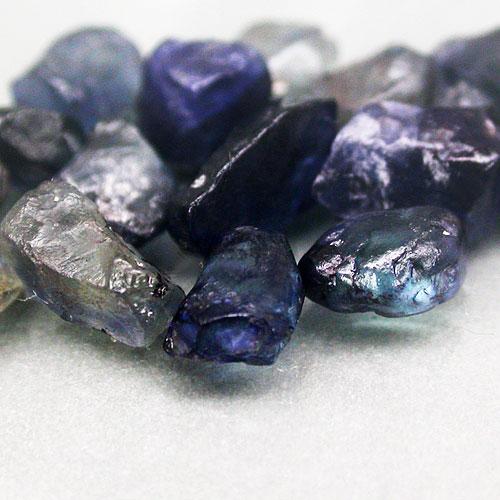 พลอยแท้ธรรมชาติ Sapphire 12-20 กะรัตแล้วแต่ไซส์ 15เม็ด น้ำเงิน ไม่เผา(ดิบ) พลอยก้อน แอฟริกา Rough Natural Sapphire Unhead.