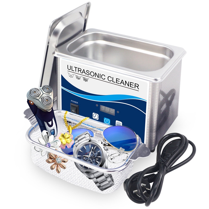 800Ml digital ultrasonic cleaner 35w/60w cleaning machine bath for jewelry  glasses oxides rust dental ultrasound washer 220/110v