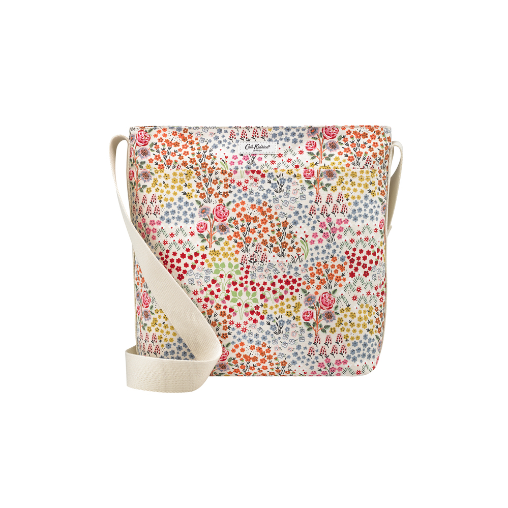 Cath Kidston Zipped Messenger Bag Kingdom Ditsy Cream Cath Kidston