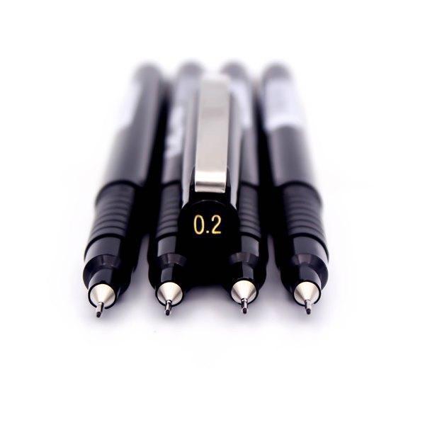 HomeOffice ปากกาหัวเข็ม อาร์ทไลน์ 0.2 มม. ชุด 4 ด้าม (สีดำ) หัวแข็งแรง คมชัด