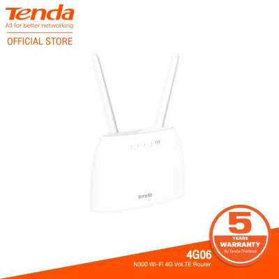 Tenda 4G06 4G N300 router เร้าเตอร์ใส่ซิมปล่อย WI-FI สามารถเชื่อมต่อกับศัพท์ได้ รองรับอุปกรณ์สูงสุด 32 ตัว