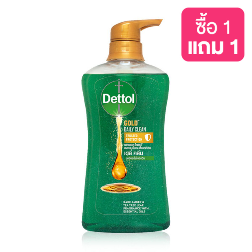 Dettol Gold Shower Gel AntiBacteria Daily Clean 500ml ( Expiration