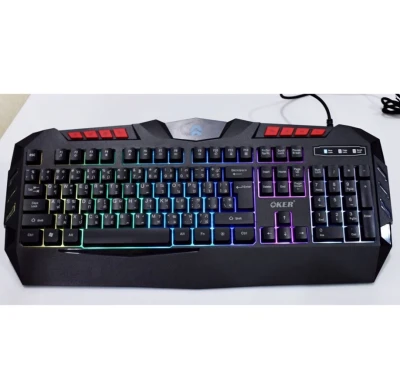 OKER Model:KM-986 Gaming Keyboardคีบอร์ทมีสายหัวUSBรุ่นKM-986