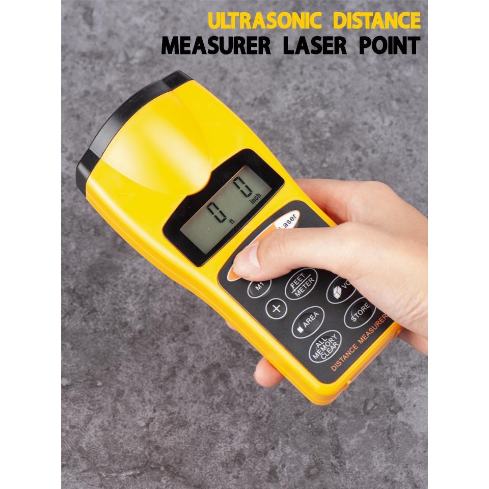 NUS ของใช้ทันสมัย ร้านไทย เครื่องวัดระบบเลเซอร์ Ultrasonic Distance Measurer Laser Point มีบริการเก็บปลายทาง