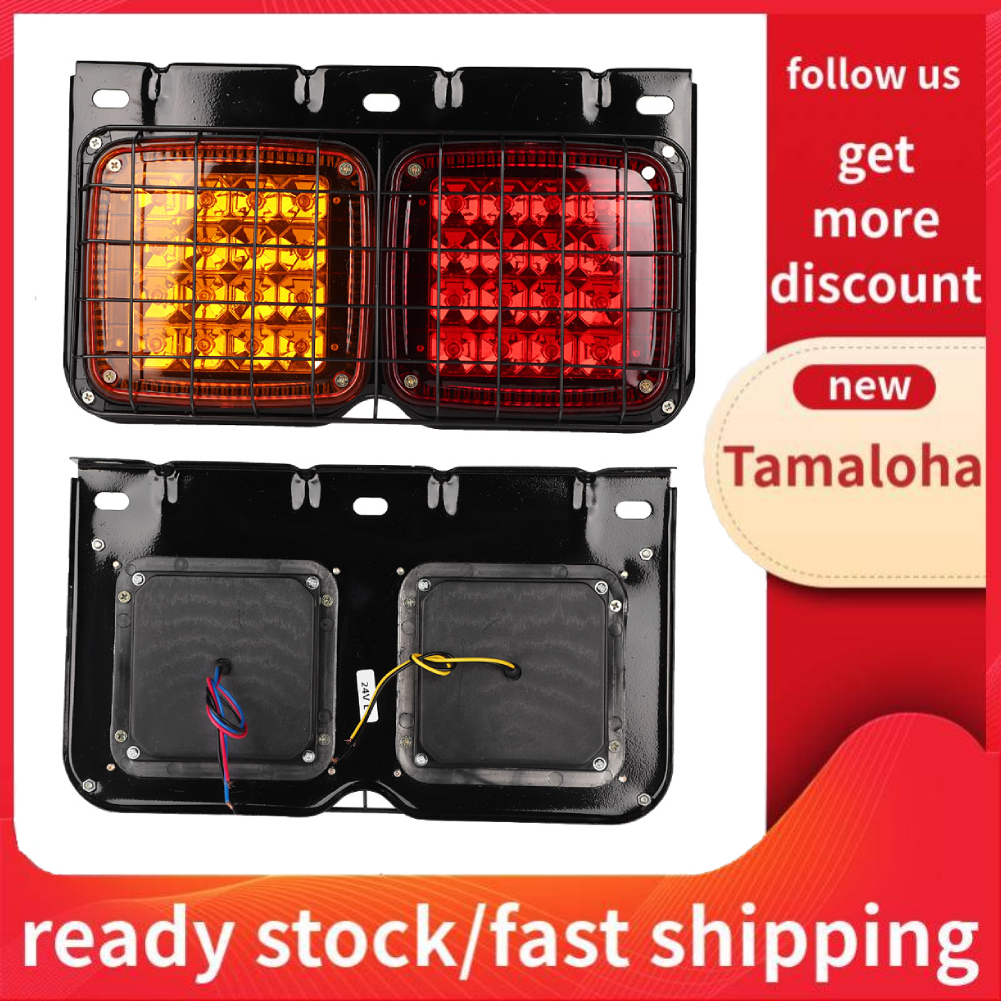 Tamaloha LED ด้านหลังไฟท้ายรถพ่วงรถบรรทุก LED ด้านหลังไฟท้ายกันน้ำเลี้ยวสัญญาณ