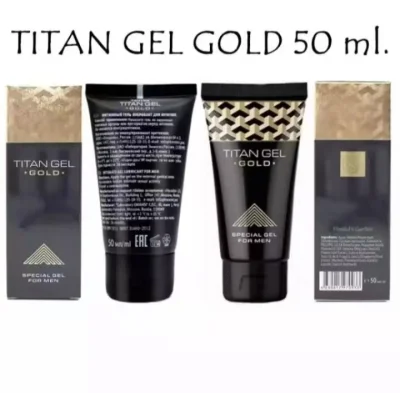 【ซื้อ1แถม1 】TITAN PLUS GE L ผลิตภัณฑ์เพิ่มขนาดท่านชาย 50 ml. สีทอง